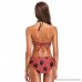 DEYYA Womens Paw Print High Neck Halter Bikini Set Swimsuit Beach Swimwear Bathing Suit B07F1N5P8P